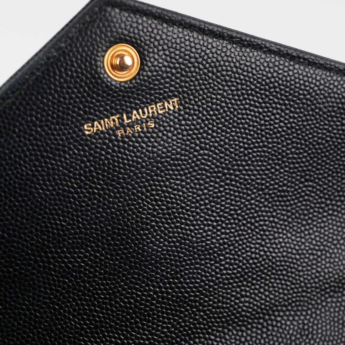 Saint Laurent Envelope Wallet On Chain WOC Black
