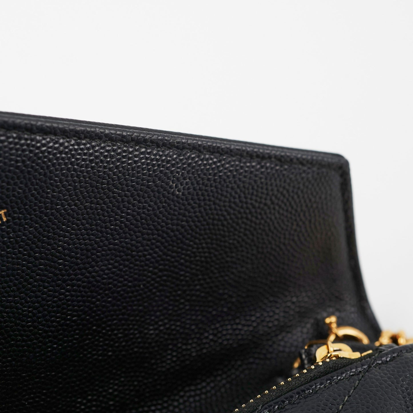 Saint Laurent Envelope Wallet On Chain WOC Black