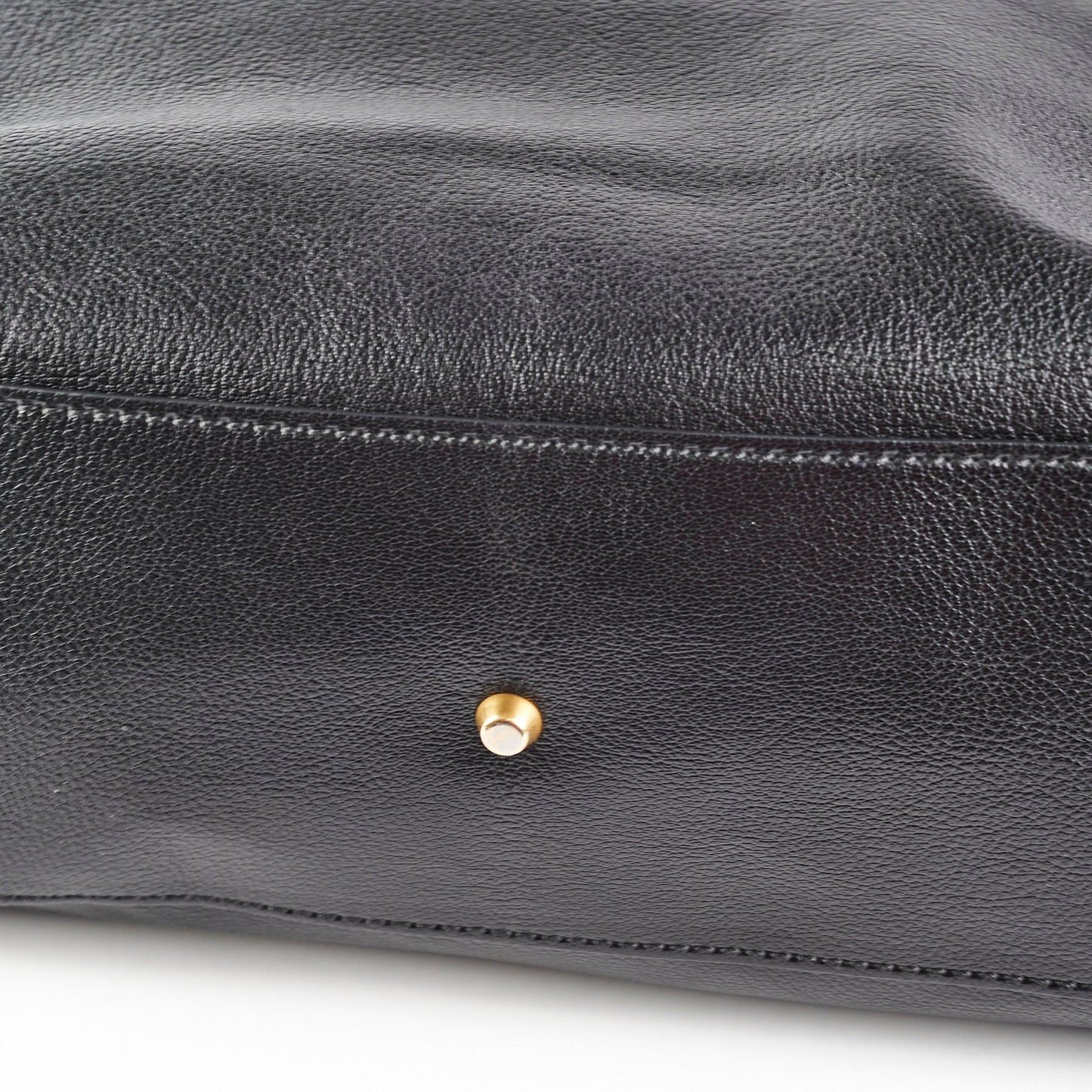 Christian Dior Diorangeles Studded Leather Tote Black