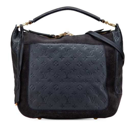 Blue Louis Vuitton Monogram Empreinte Audacie  MM Satchel