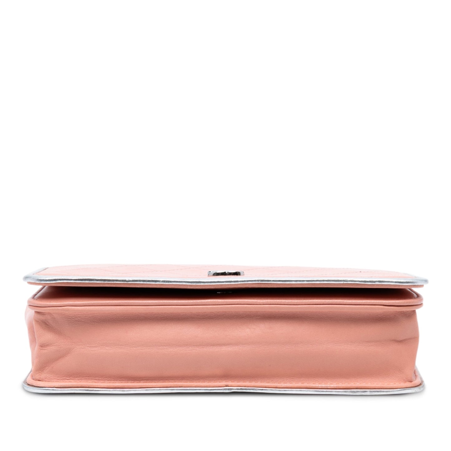 Pink Chanel CC Quilted Bicolor Lambskin Wallet On Chain Crossbody Bag