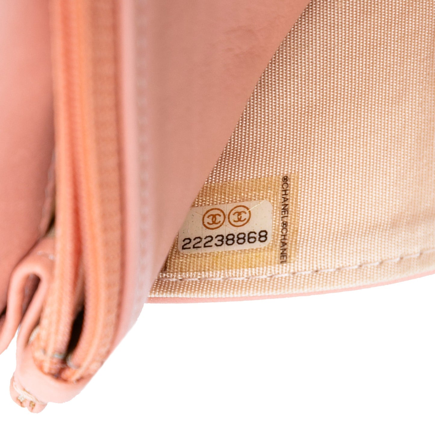 Pink Chanel CC Quilted Bicolor Lambskin Wallet On Chain Crossbody Bag