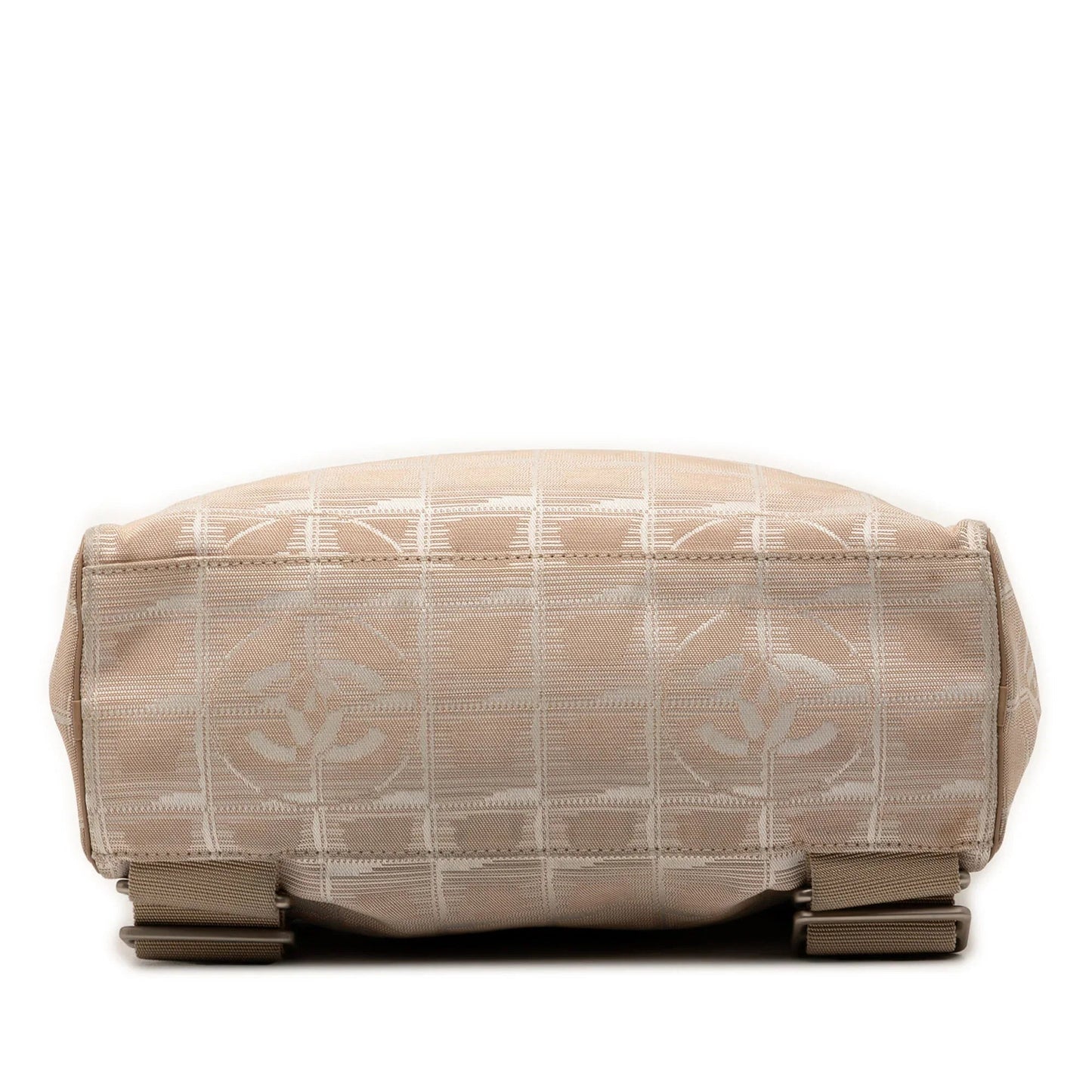 Brown Chanel New Travel Line Nylon Backpack