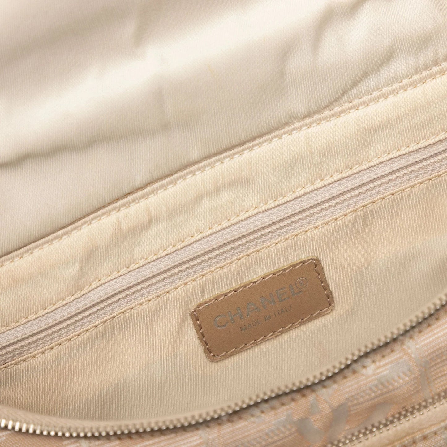 Brown Chanel New Travel Line Nylon Backpack
