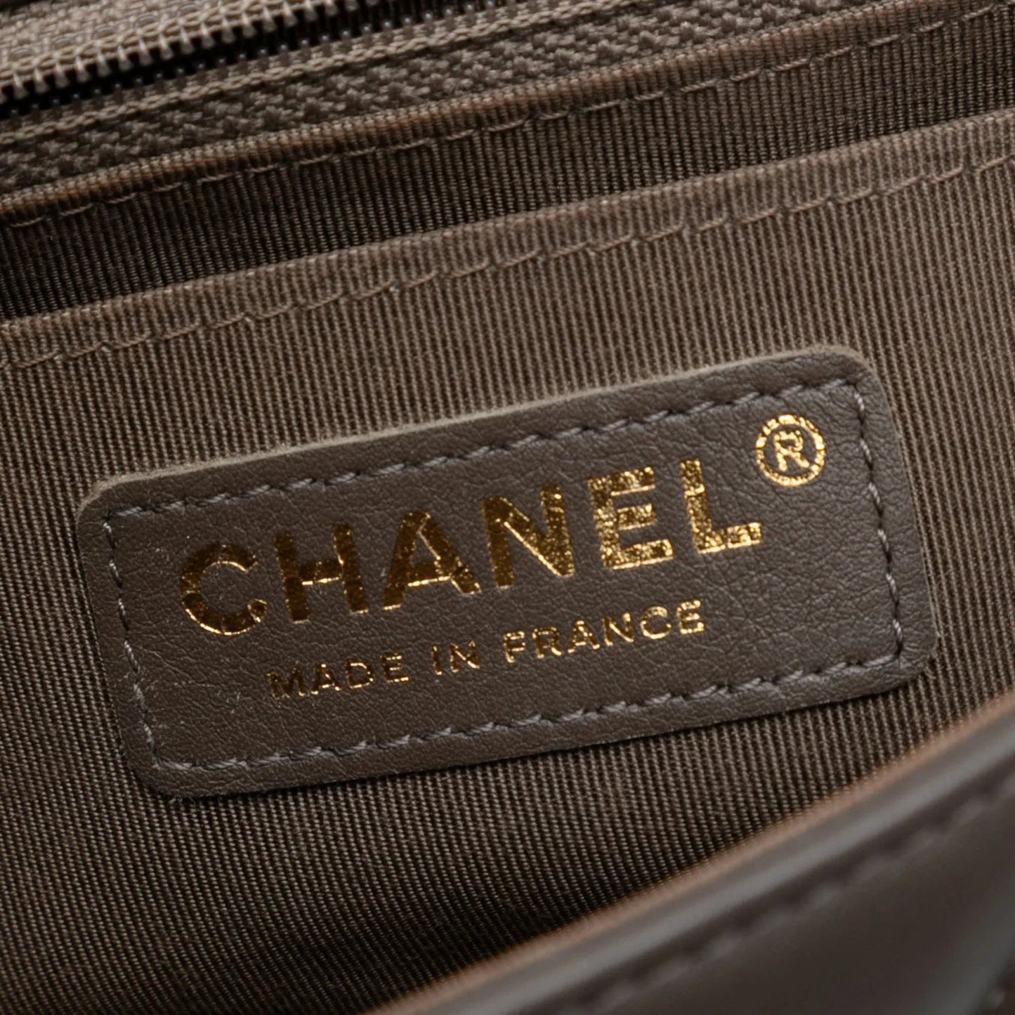 Brown Chanel Small Chevron Lambskin Statement Flap Shoulder Bag