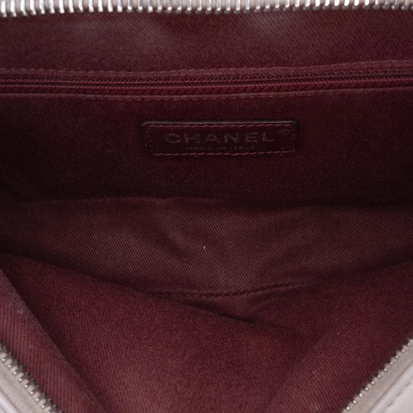 Taupe Chanel Quilted Calfskin Day Trip Flap Shoulder Bag