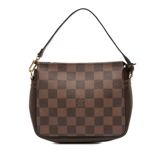 Brown Louis Vuitton Damier Ebene Trousse Pochette Handbag