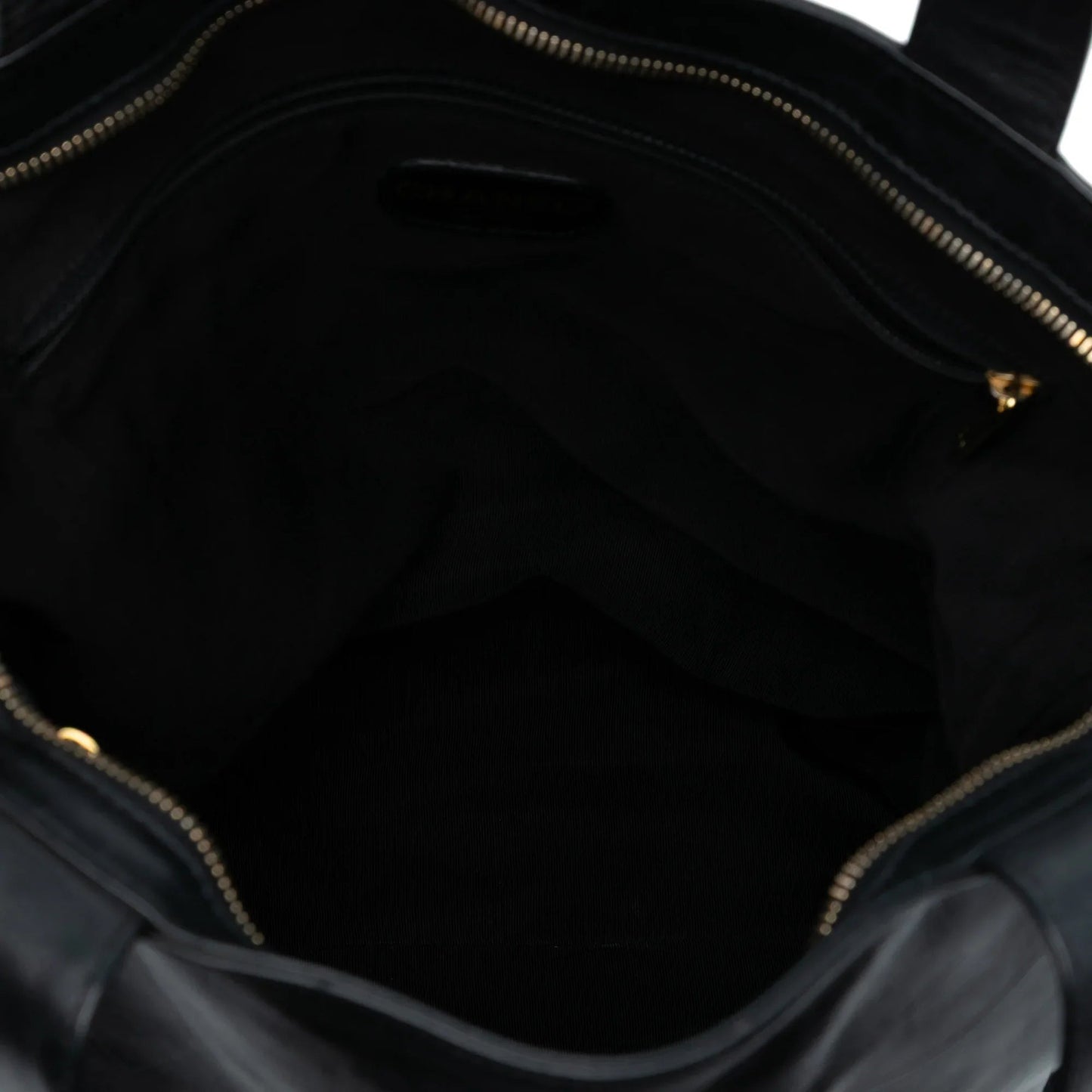 Black Chanel CC Embossed Leather Tote