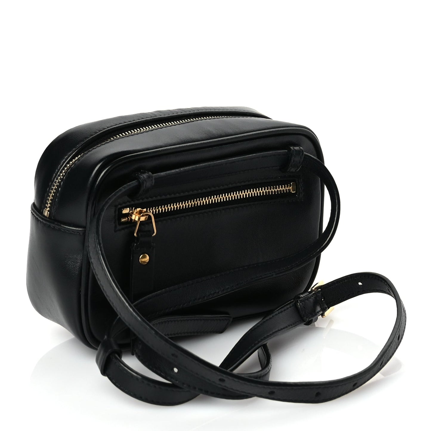 Saint Laurent Calfskin Matelasse Monogram Lou Belt Bag Black