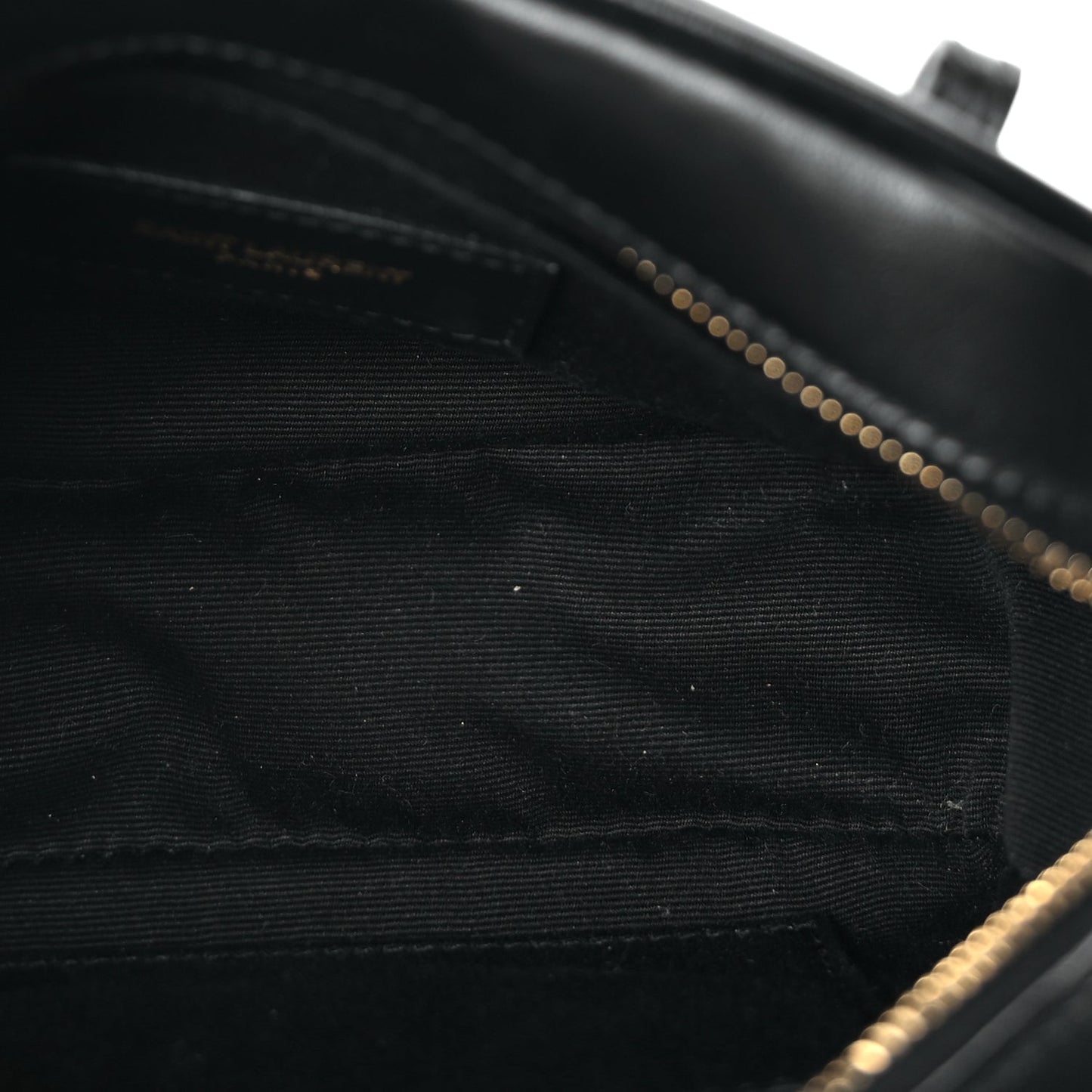 Saint Laurent Calfskin Matelasse Monogram Lou Belt Bag Black