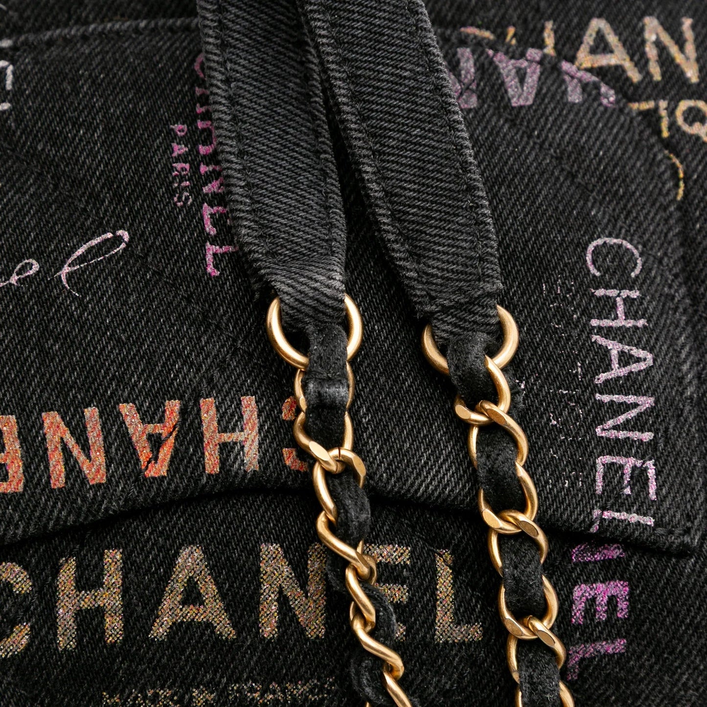 Gray Chanel Mini Rectangular Quilted Denim Mood Flap Crossbody Bag
