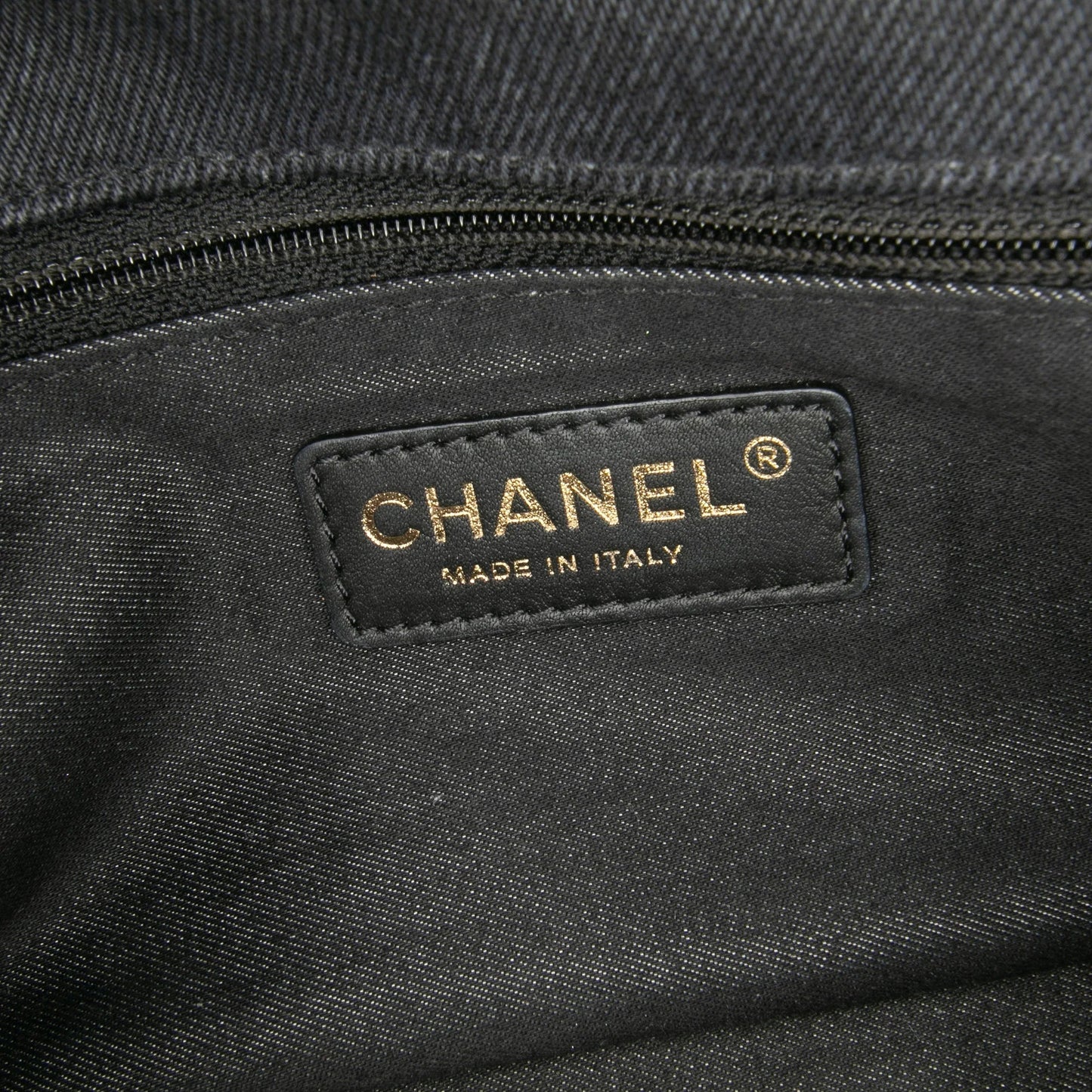 Gray Chanel Mini Rectangular Quilted Denim Mood Flap Crossbody Bag