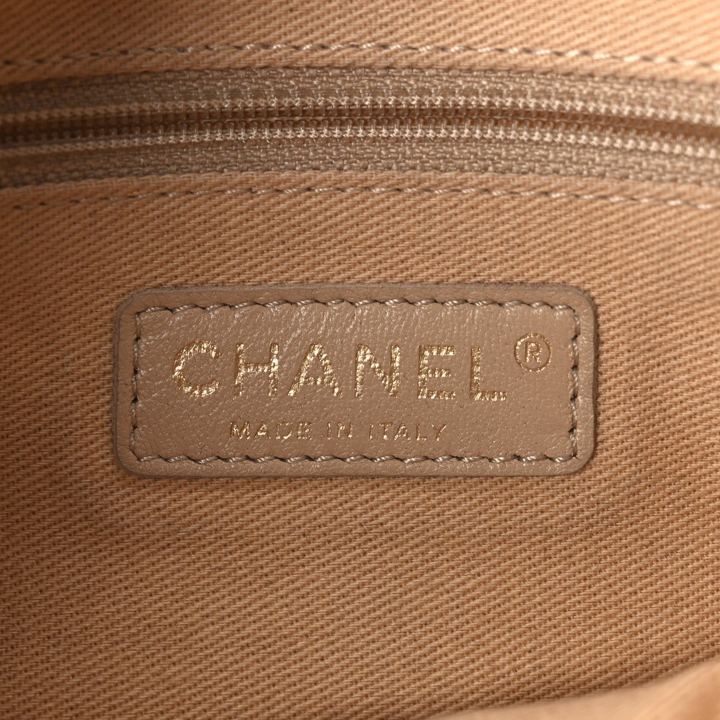 Chanel  Perforated Calfskin Large Up In The Air Flap Light Gold