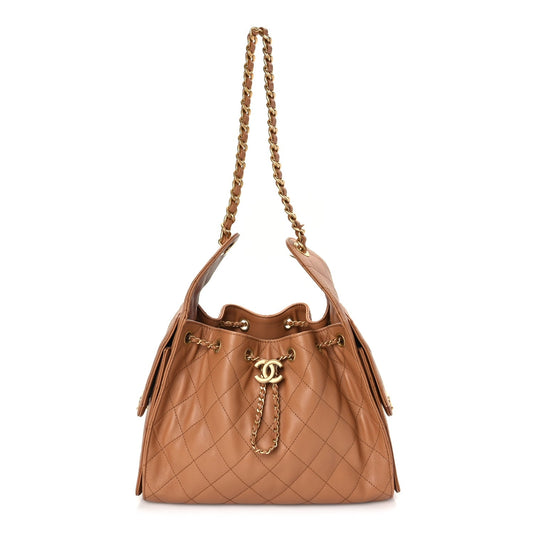 Chanel Caviar Quilted Small Chanel 25 Handbag Brown