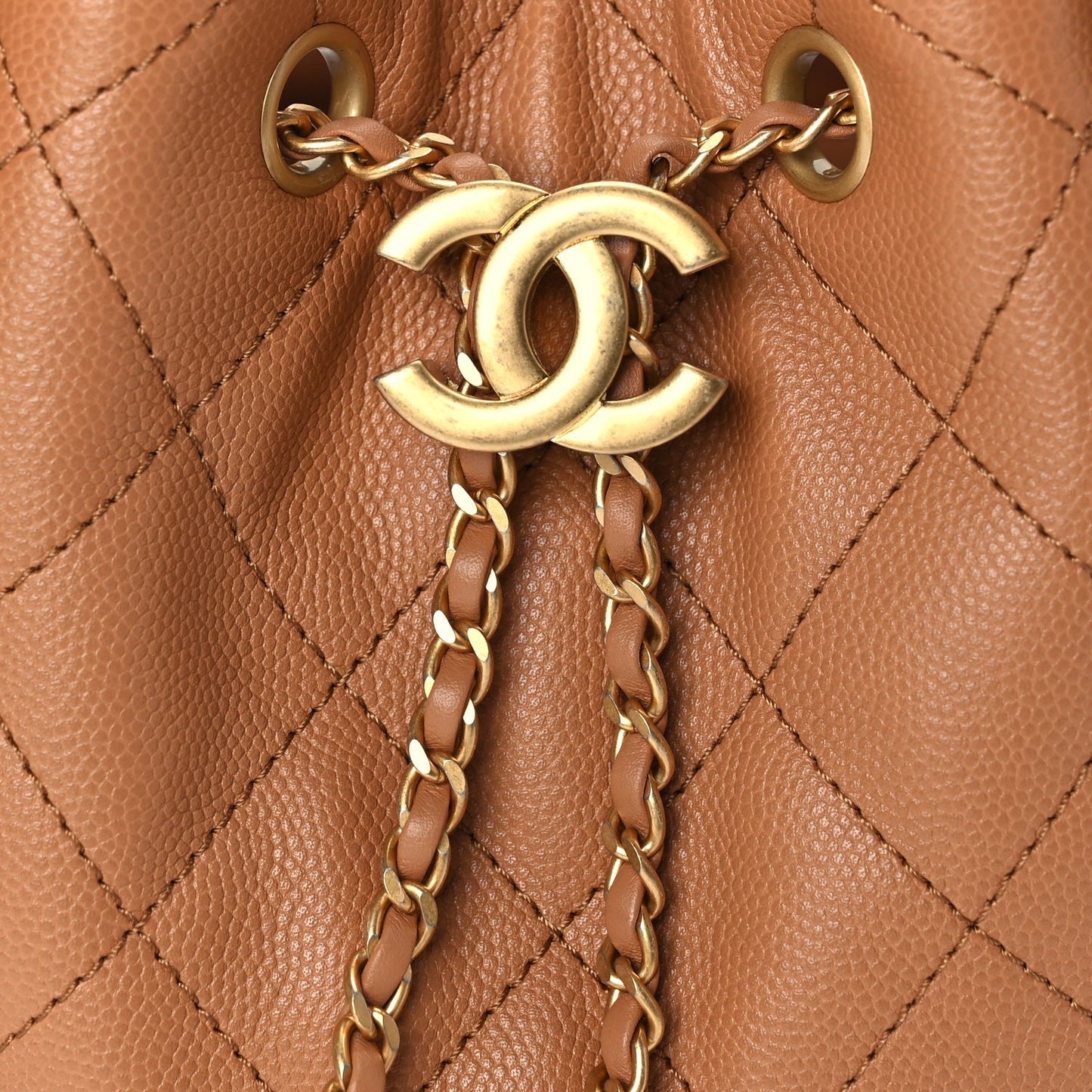 Chanel Caviar Quilted Small Chanel 25 Handbag Brown