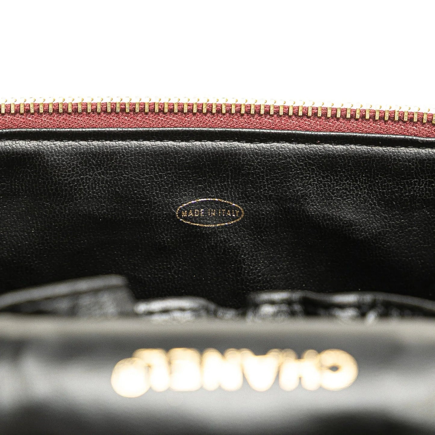 Red Chanel CC Caviar Vanity Bag