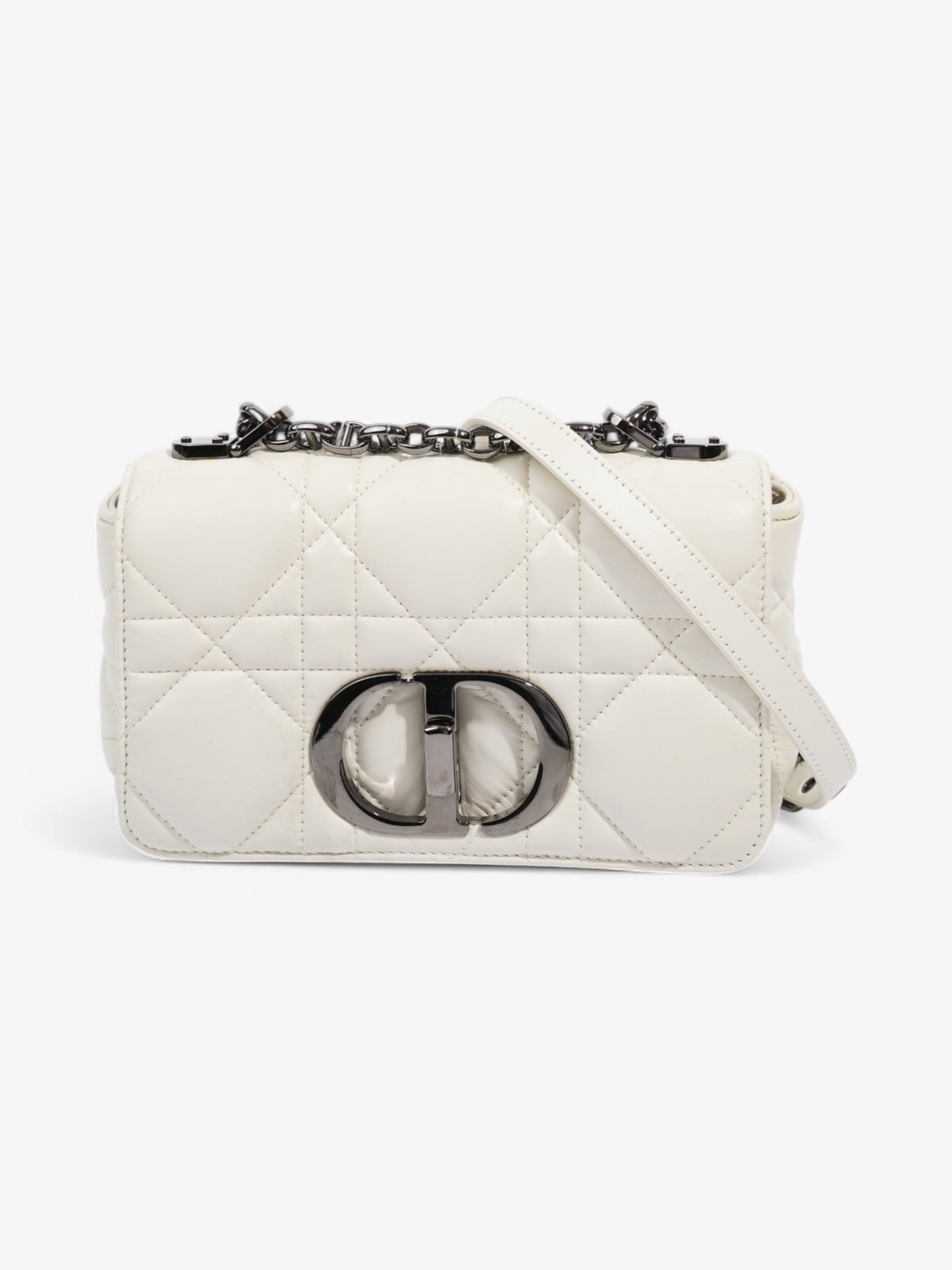 Christian Dior Caro Latte Dior Calfskin Leather Small