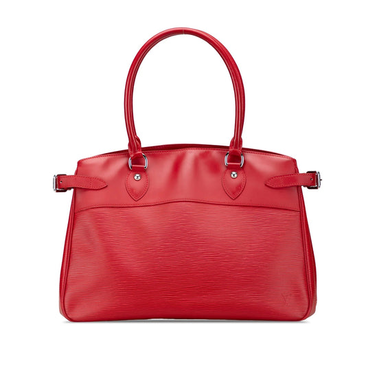 Red Louis Vuitton Epi Passy GM Handbag