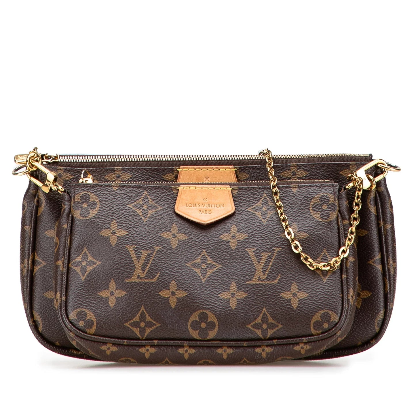 Brown Louis Vuitton Monogram Multi Pochette Accessoires Satchel