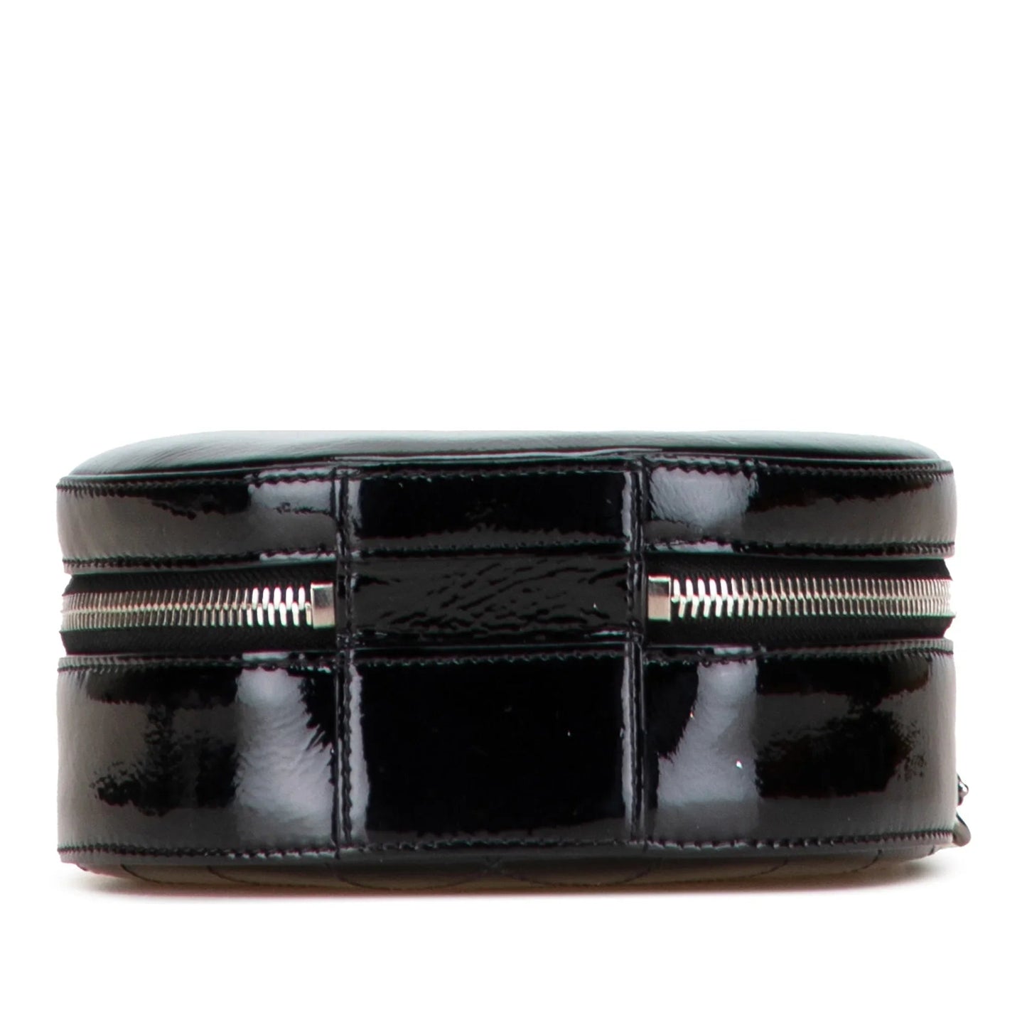 Black Chanel Patent Round As Earth Bag Satchel
