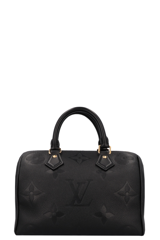LOUIS VUITTON Speedy 25 Bandouliere MNG Empreinte Black