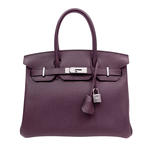 Hermes 30cm Cassis Togo Birkin w/ Palladium Hardware 2022