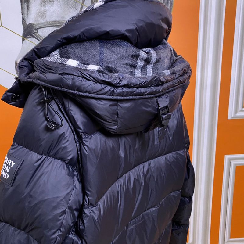Burberry   Check Lined Down Jacket