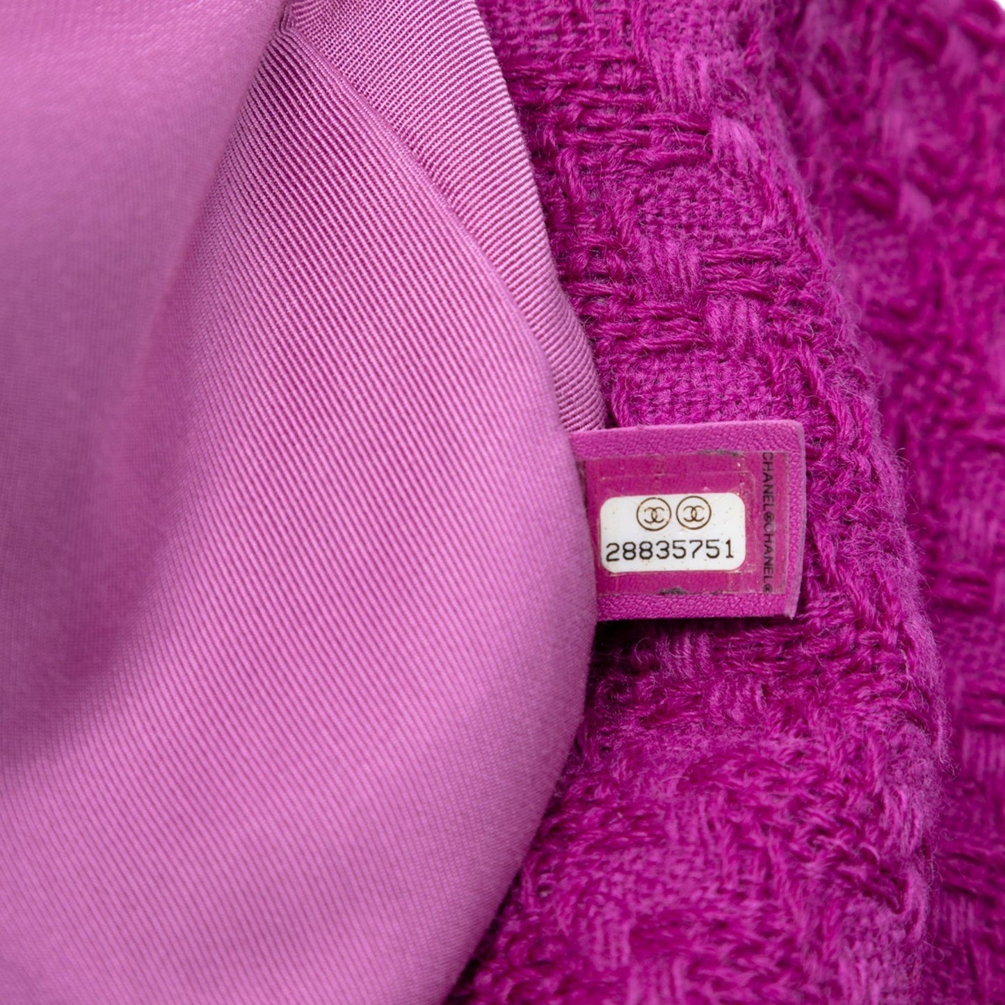 Purple Chanel Large Tweed 19 Flap Satchel