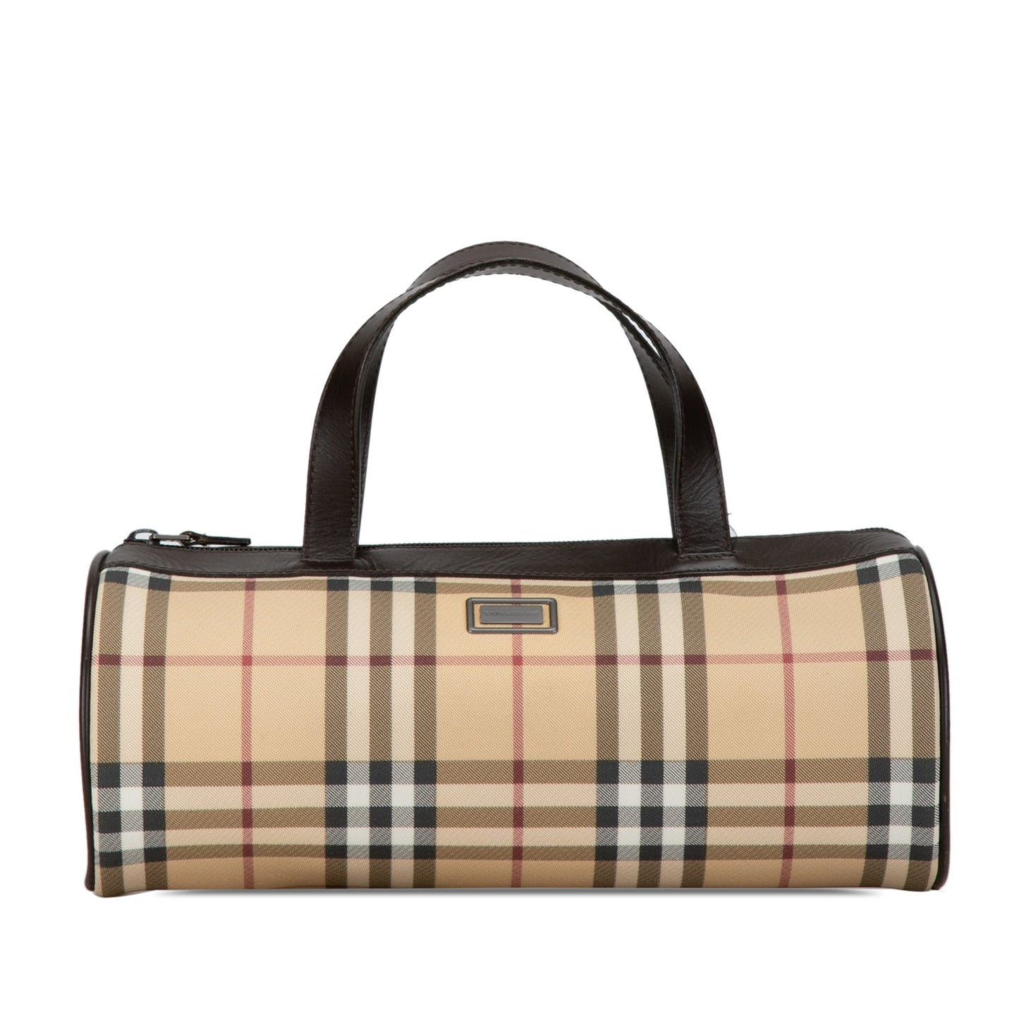 Burberry Ho  Check Barrell HandBag