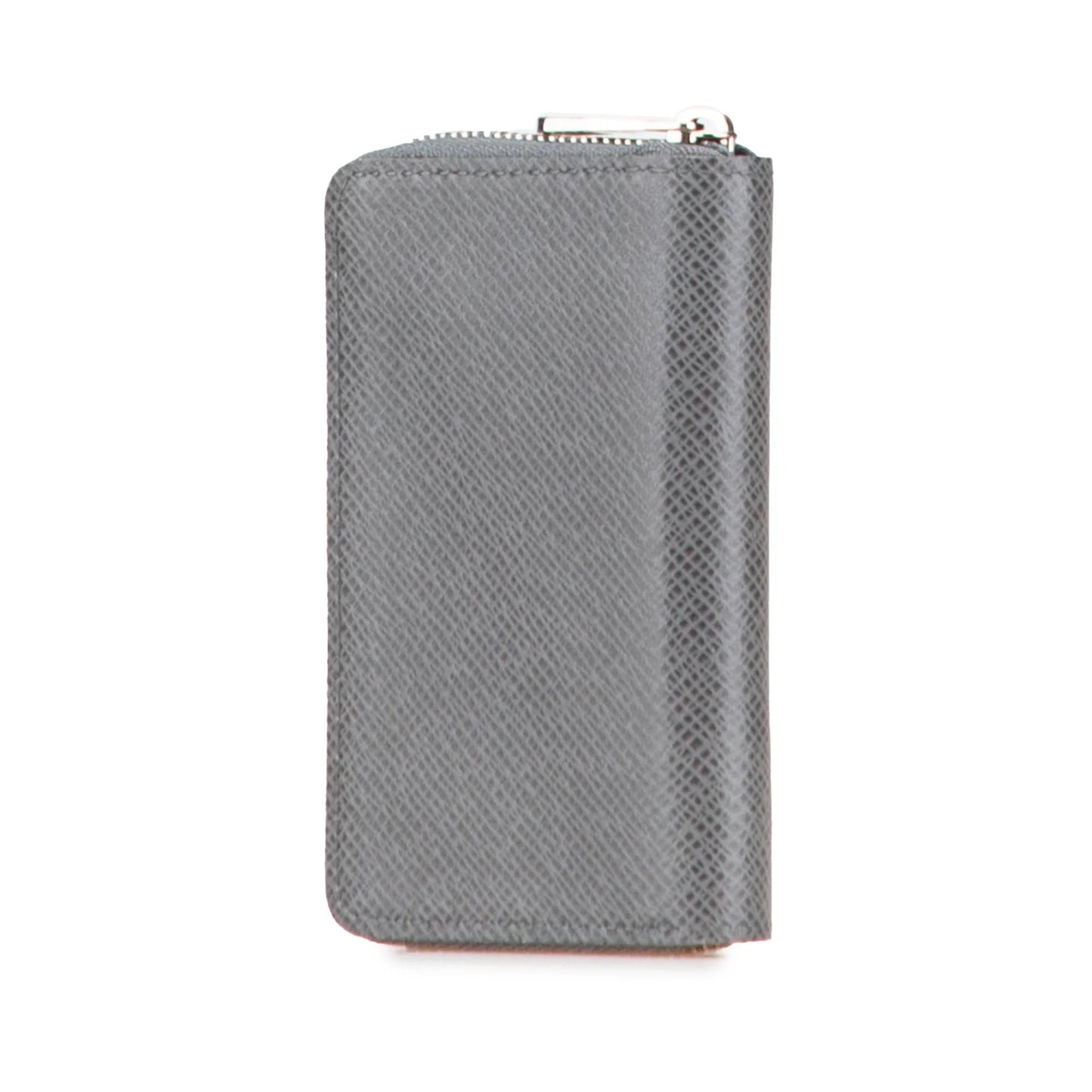 Gray Louis Vuitton Taiga Zippy Vertical Coin Purse