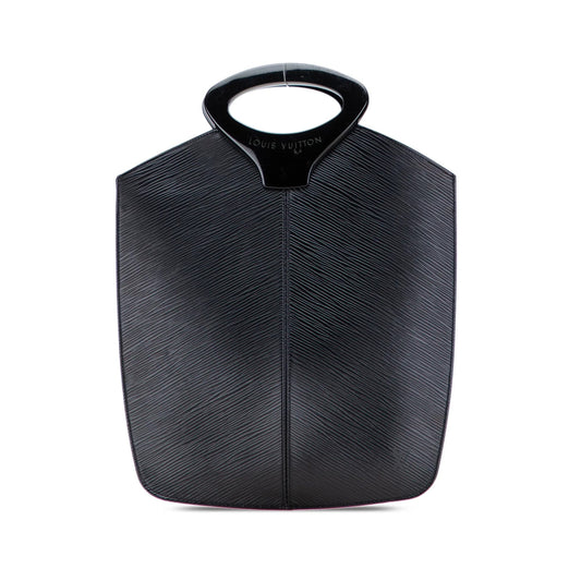 Black Louis Vuitton Epi Demi Lune Handbag
