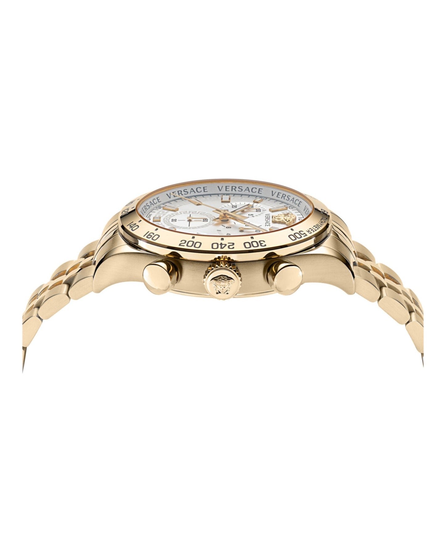 Versace Mens  Gold 44mm Bracelet Fashion Watch