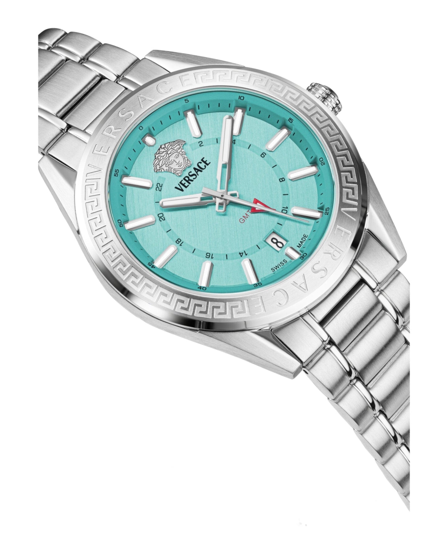 Versace Mens  Stainless Steel 42mm Bracelet Fashion Watch