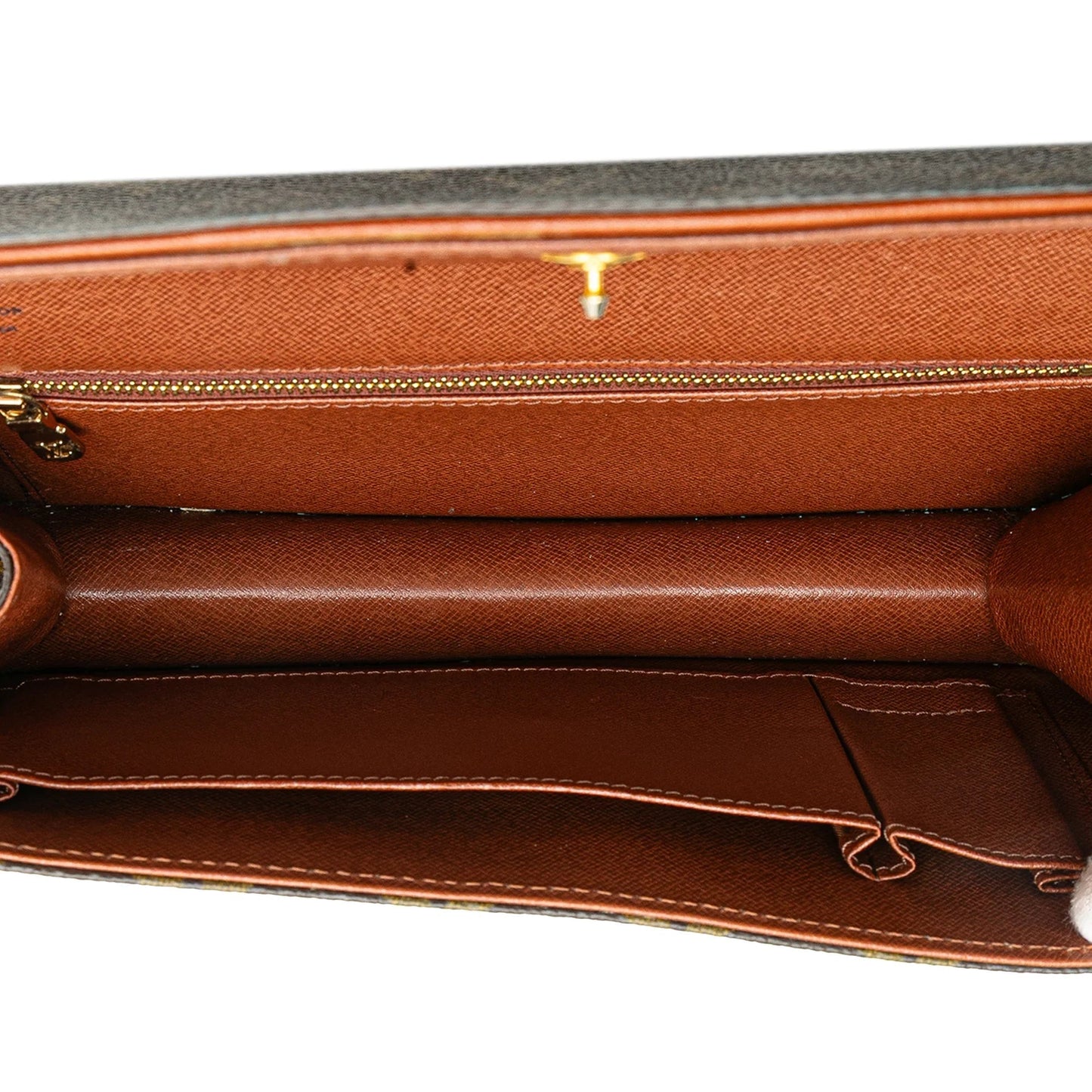 Brown Louis Vuitton Monogram Pochette Dame PM Clutch Bag