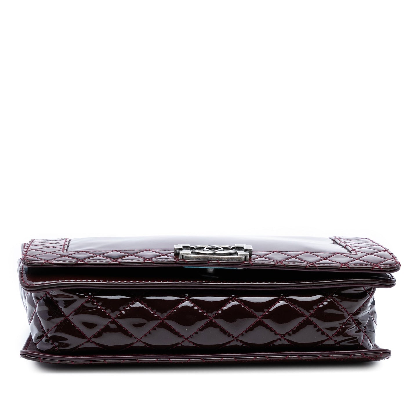 Red Chanel Medium Patent Boy Reverso Flap Crossbody Bag
