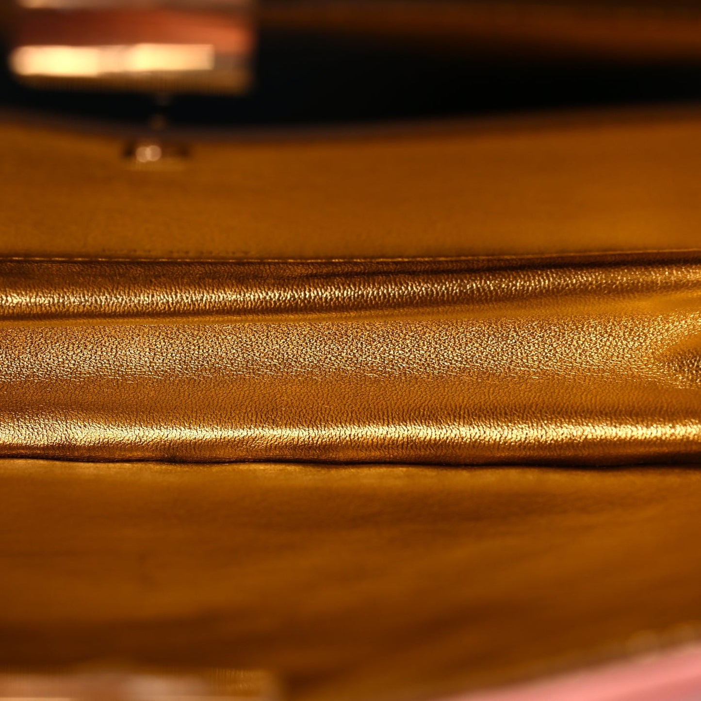 Fendi Raso Satin Trapunatato Medium Peekaboo I SEE U East West Satchel Rosa Quarzo Oro
