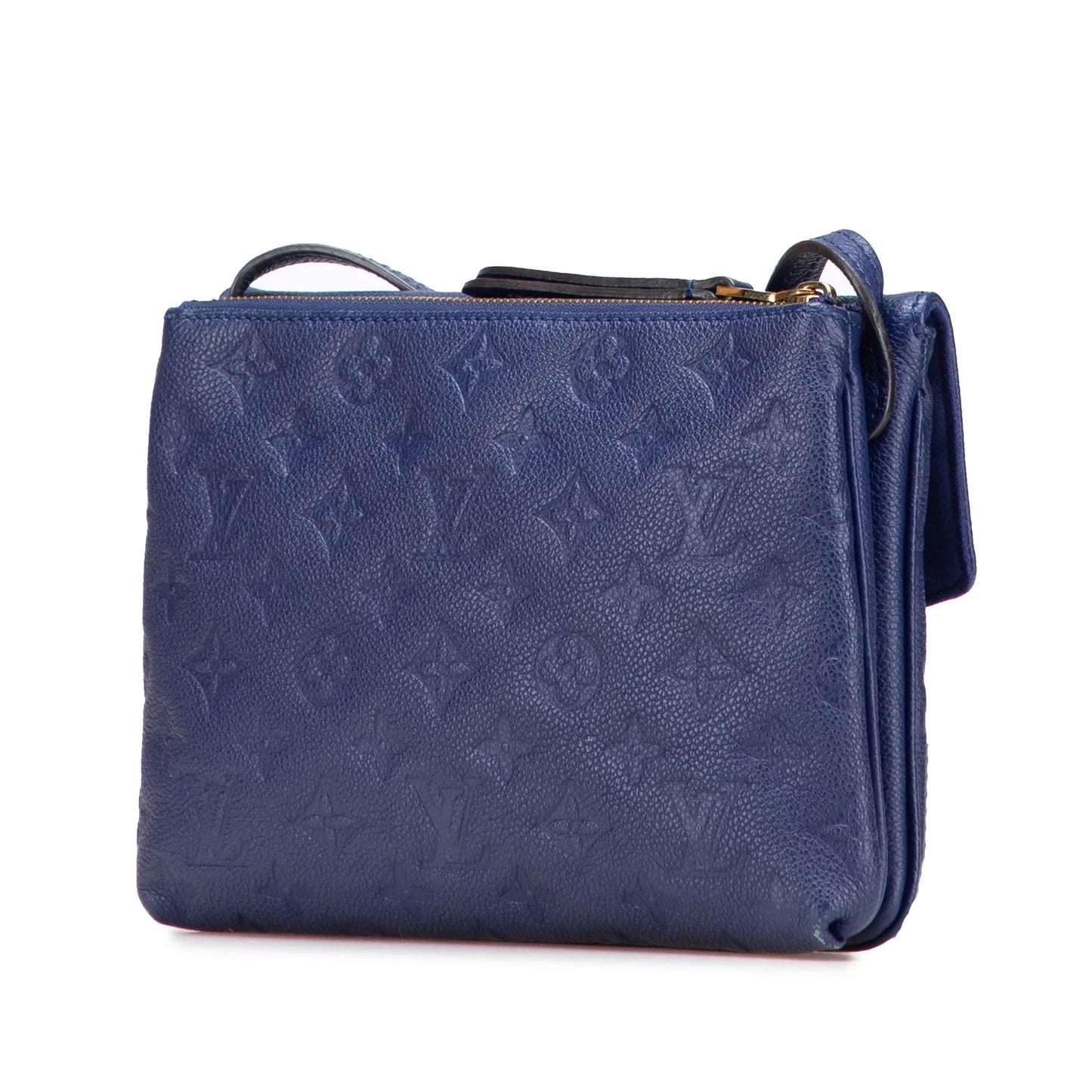 Blue Louis Vuitton Monogram Empreinte Twice Crossbody Bag