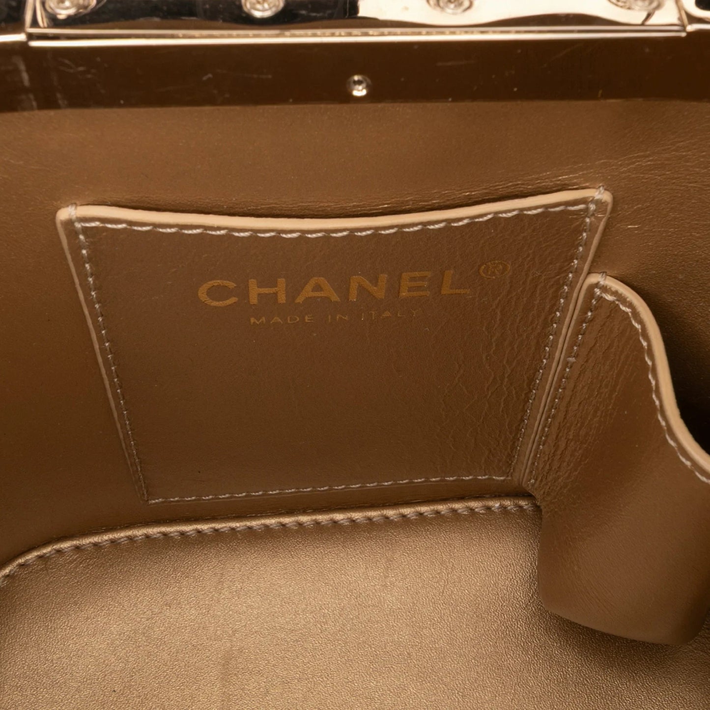 Black Chanel Quilted Patent Logo Chain Vanity Case