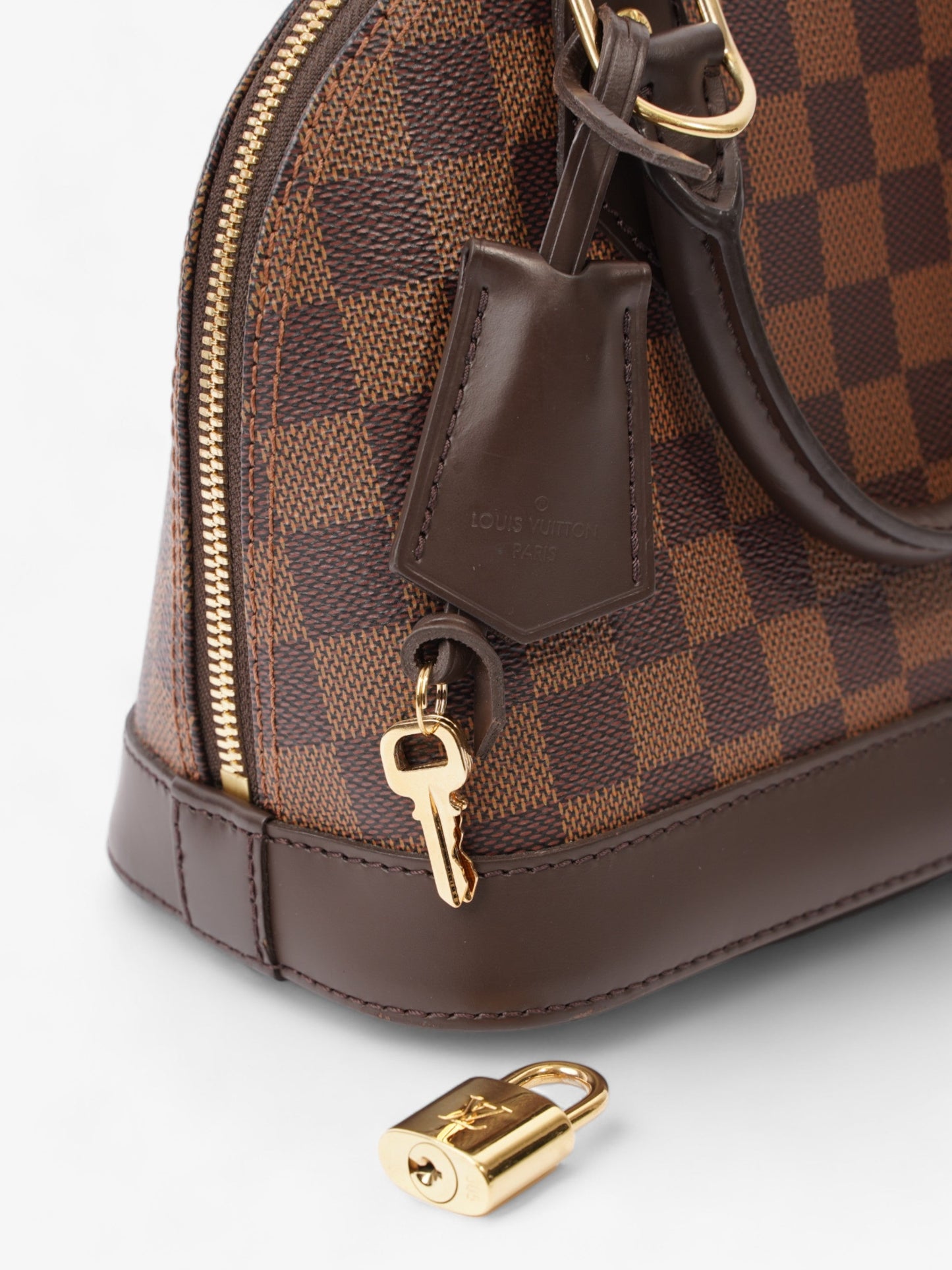 Louis Vuitton Alma Damier Ebene Coated Canvas BB