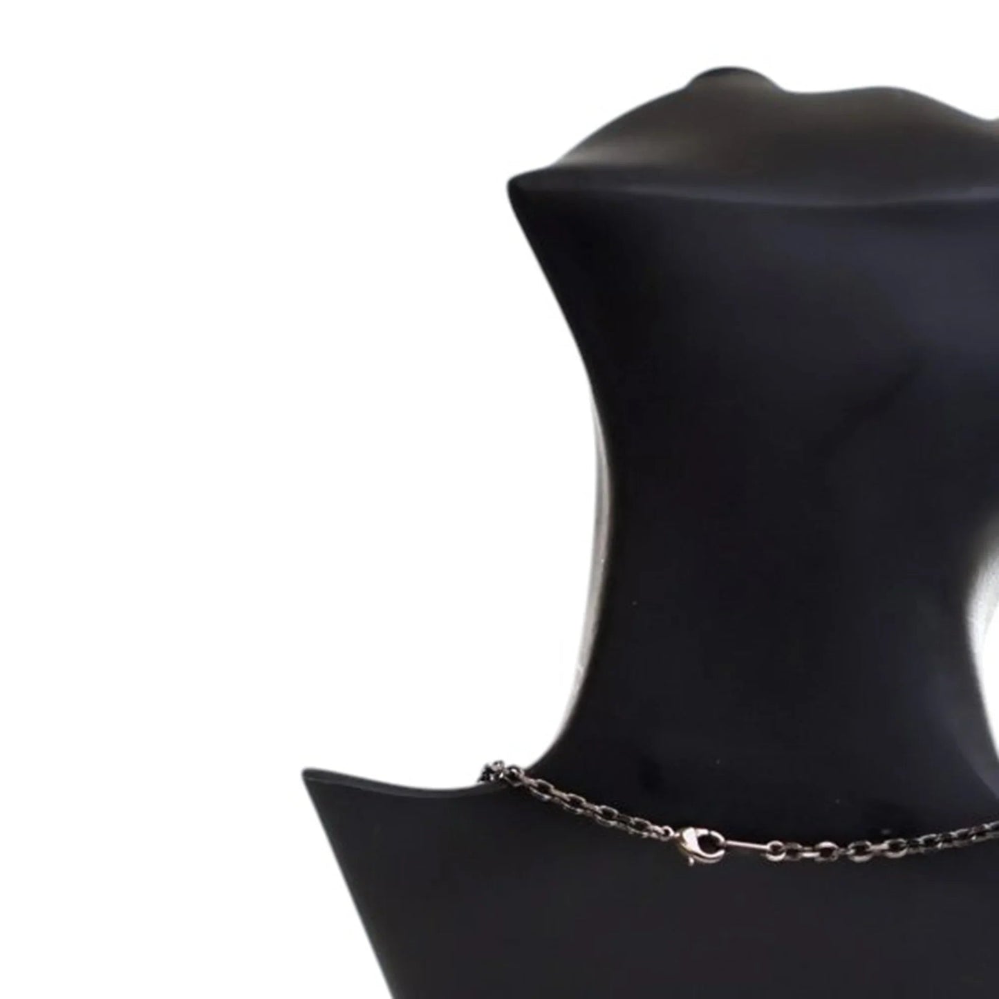 Silver Louis Vuitton Palladium Plated Monogram Message In A Bottle Pendant Necklace