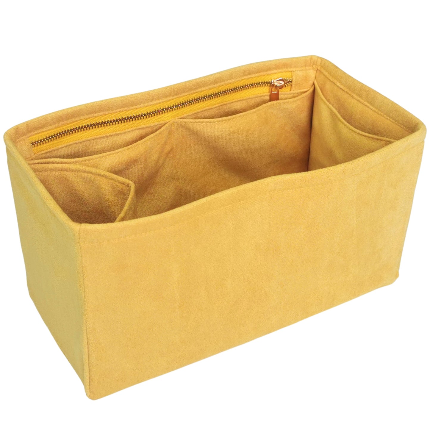 Organizer for [By The Way Selleria Mini, Fendi] Bag Insert (Velvet, Long Zip and Open Compartment)