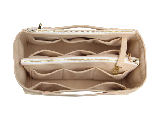 [Dior Large Lady D-Lite Bag] Velvet Bag Organizer - Customized Purse Insert, Tote Liner Protector, Handbag Organizer (Type Q)