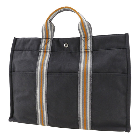 HERMES Tote Bag Cotton canvas gray 2001 Ginza Limited SackFool ToeMM unisex(Unisex)  d