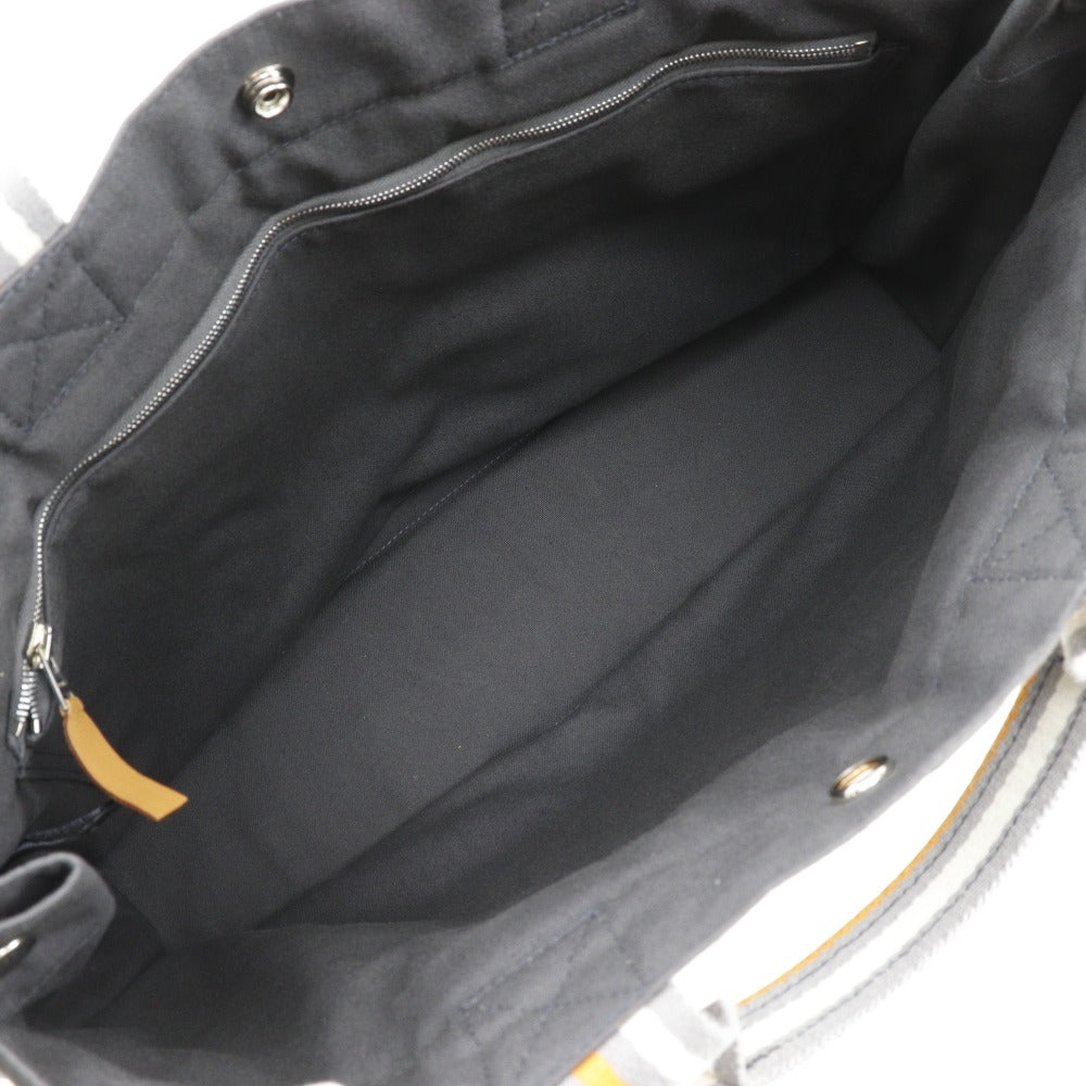 HERMES Tote Bag Cotton canvas gray 2001 Ginza Limited SackFool ToeMM unisex(Unisex)  d