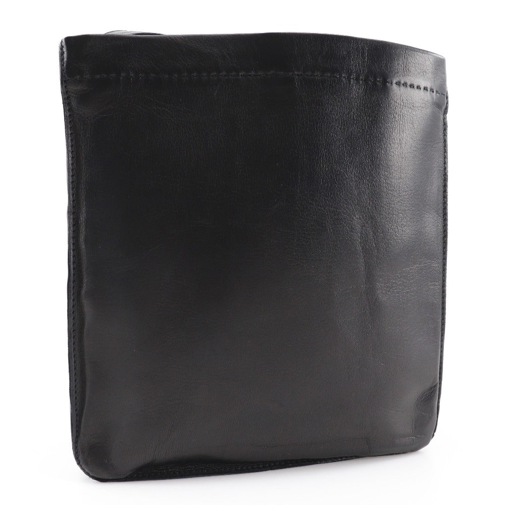 HERMES Shoulder Bag Calfskin black Toudu unisex(Unisex)  d