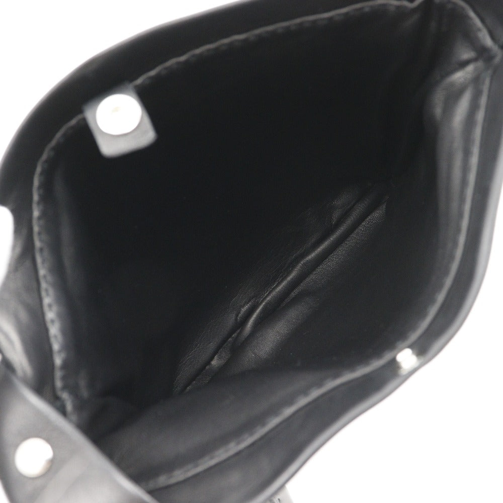 HERMES Shoulder Bag Calfskin black Toudu unisex(Unisex)  d