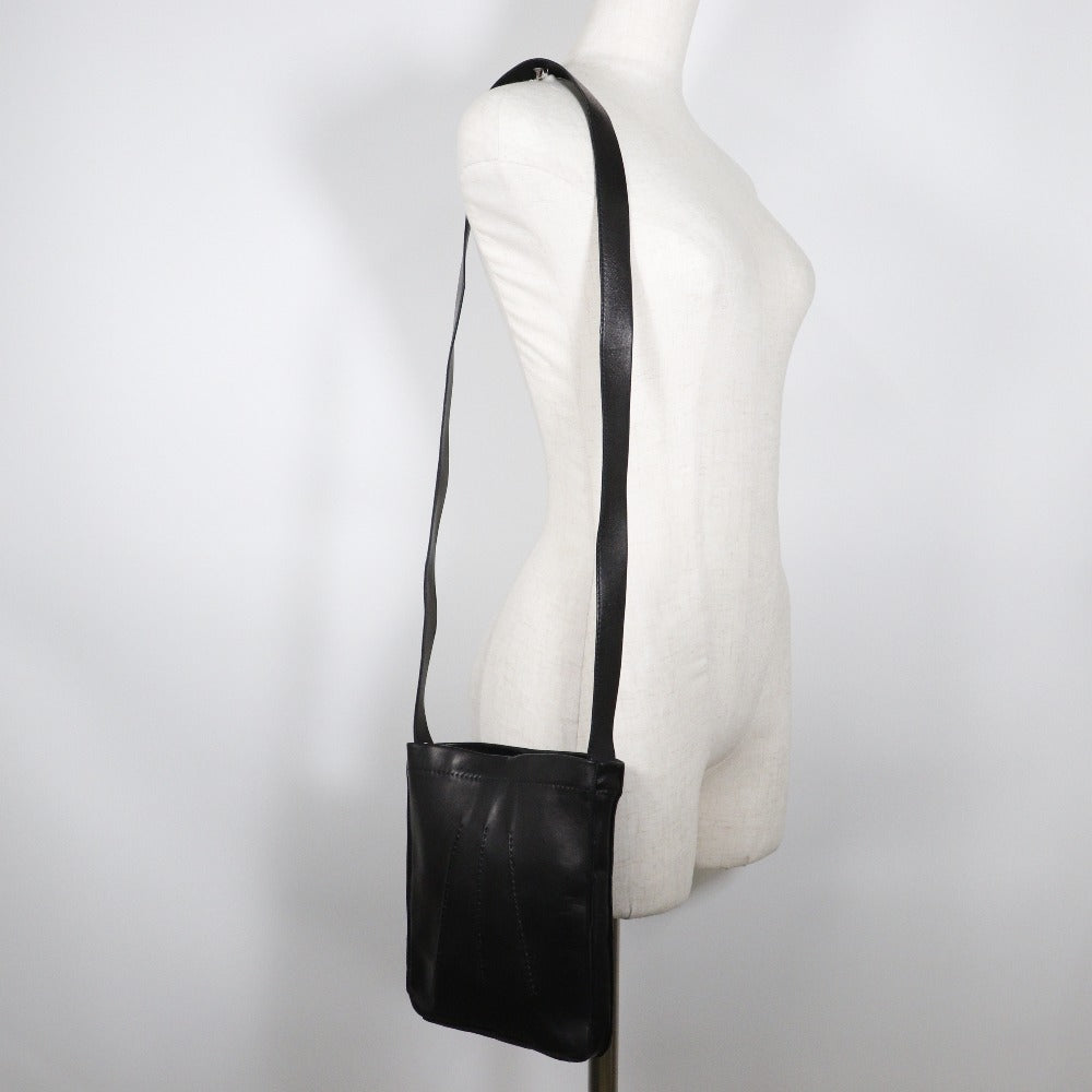 HERMES Shoulder Bag Calfskin black Toudu unisex(Unisex)  d