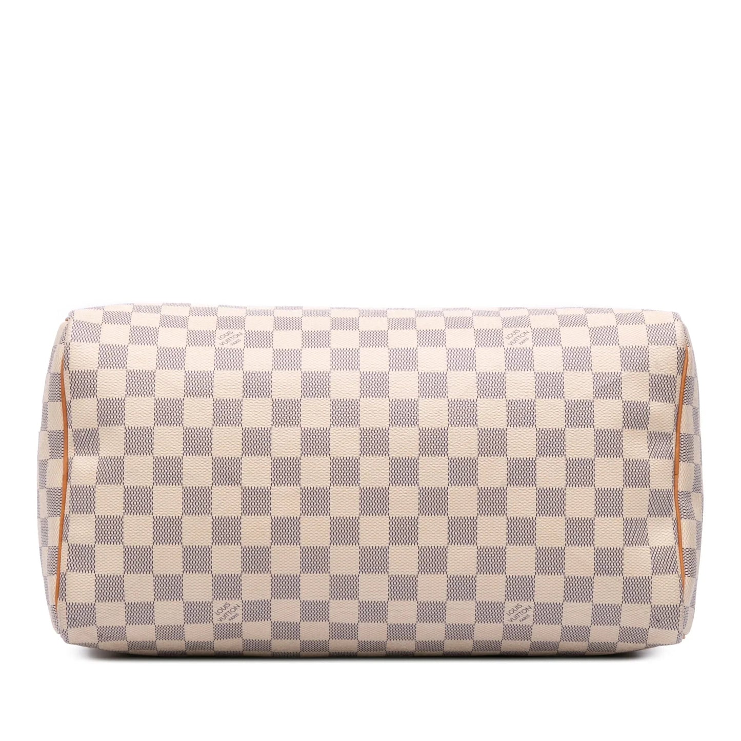 White Louis Vuitton Damier Azur Speedy 30 Boston Bag
