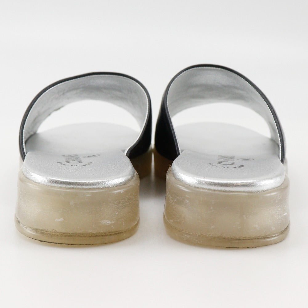 Chanel Coco Mark Leather Sandals
