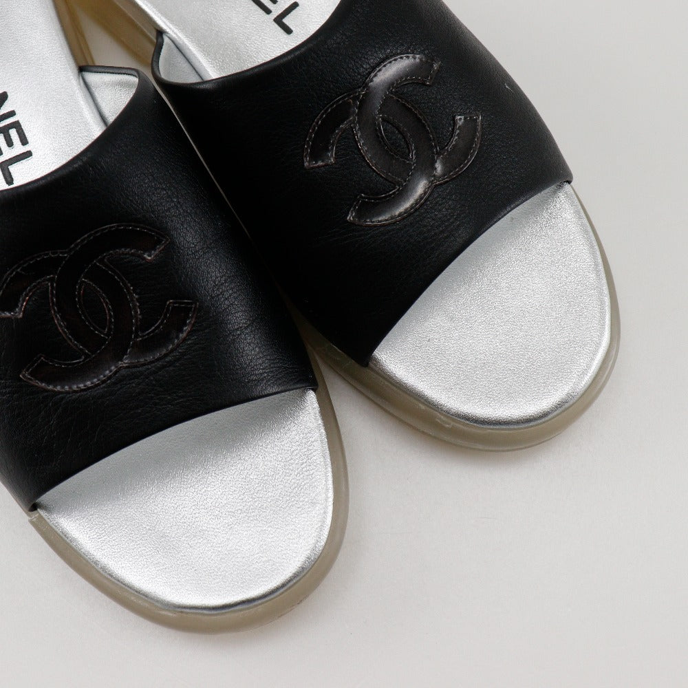 Chanel Coco Mark Leather Sandals